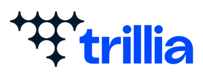 Logo Trillia em Azul Vibrante Logo Trillia em Azul Vibrante